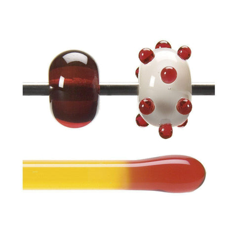 Red Orange Transparent Rod (1022)-1 lb.-The Glass Underground