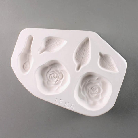 Roses and Leaves Casting Mold-The Glass Underground