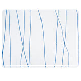 Royal Blue Streamers on Clear (4151) 3mm-1/2 Sheet-The Glass Underground