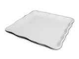 Ruffled Square Plate - The Glass Underground 