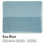 Sea Blue Transparent (1444) 3mm-1/2 Sheet-The Glass Underground