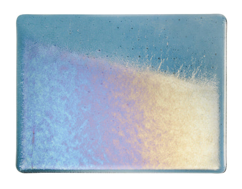 Sea Blue Transparent Irid (1444-31) 3mm-1/2 Sheet-The Glass Underground