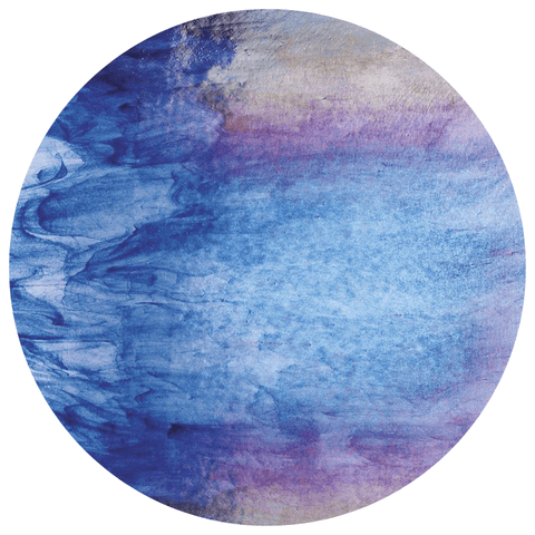 Irid Glass Circles - Aventurine Blue, Clear (2140-31) - The Glass Underground 