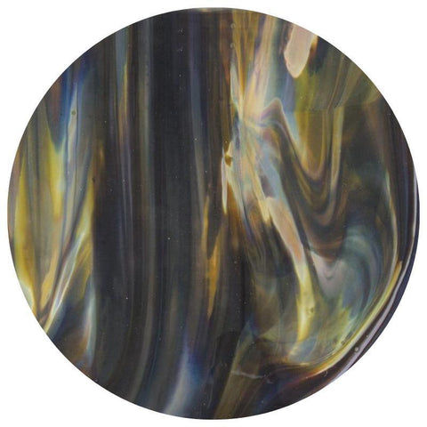 Streaky Glass Circles - Petrified Wood Streaky (2971) - The Glass Underground 
