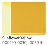 Sunflower Yellow Opal (220) 3mm-1/2 Sheet-The Glass Underground