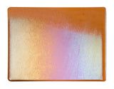 Sunset Coral Transparent Irid (1305-51) 2mm-1/2 Sheet-The Glass Underground
