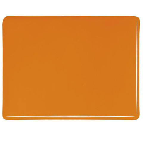 Tangerine Orange Opal (025) 3mm-1/2 Sheet-The Glass Underground