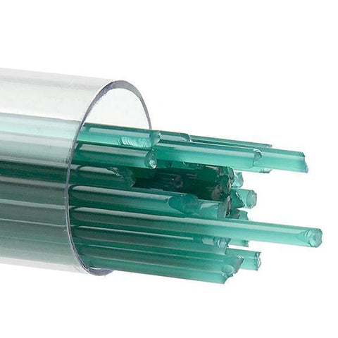 Teal Green Opal Stringers (144)-2mm-Tube-The Glass Underground