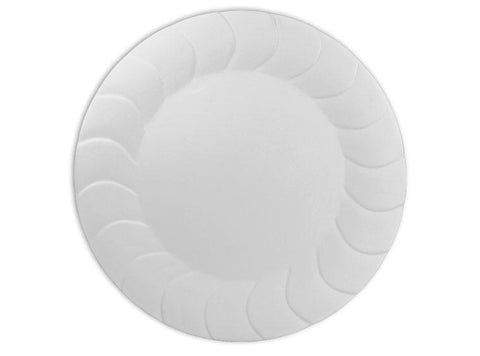 Texture Swirl Dinner Plate-Default-The Glass Underground