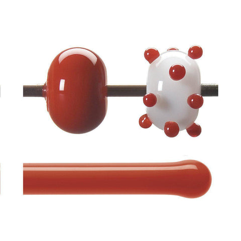 Tomato Red Opal Rod (024)-1 lb.-The Glass Underground