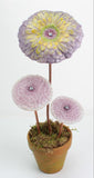 Two Small Zinnias Casting Mold-The Glass Underground