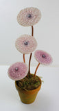 Two Small Zinnias Casting Mold-The Glass Underground