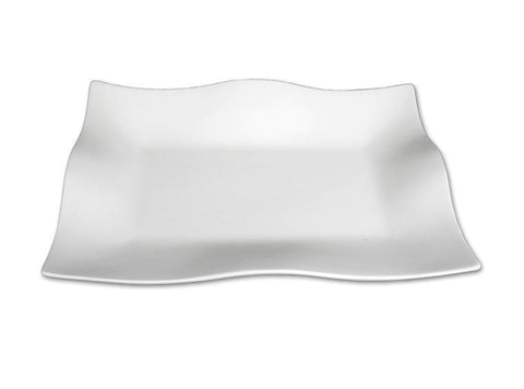 Wavy Rectangular Platter-Default-The Glass Underground