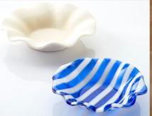 Wavy Ruffled Bowl-Default-The Glass Underground