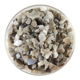 White, Dark Brown Streaky Frit (2109)-5 lbs.-Extra Large-The Glass Underground
