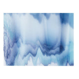 White, Turquoise, Midnight Blue Streaky (3086) 3mm-1/2 Sheet-The Glass Underground