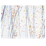 Yellow, Blue and Red Frit, Blue Streamers Mardi Gras (4223) 3mm-1/2 Sheet-The Glass Underground