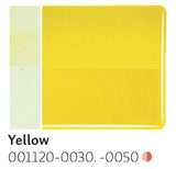 Yellow Transparent (1120) 3mm-1/2 Sheet-The Glass Underground