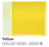 Yellow Transparent (1120) 2mm-1/2 Sheet-The Glass Underground
